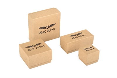 Брендированные коробки крышка-дно для ювелирных украшений — OKAMI в Москве – производство на заказ