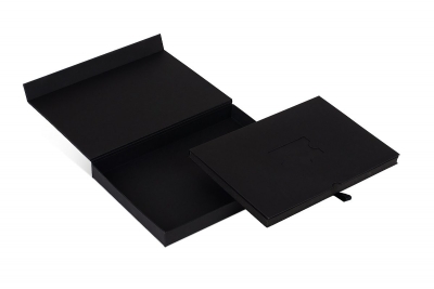 Брендированная коробка-книжка с клапаном на магните для пластиковой карты, ножа, визитницы, документов в Москве – производство на заказ