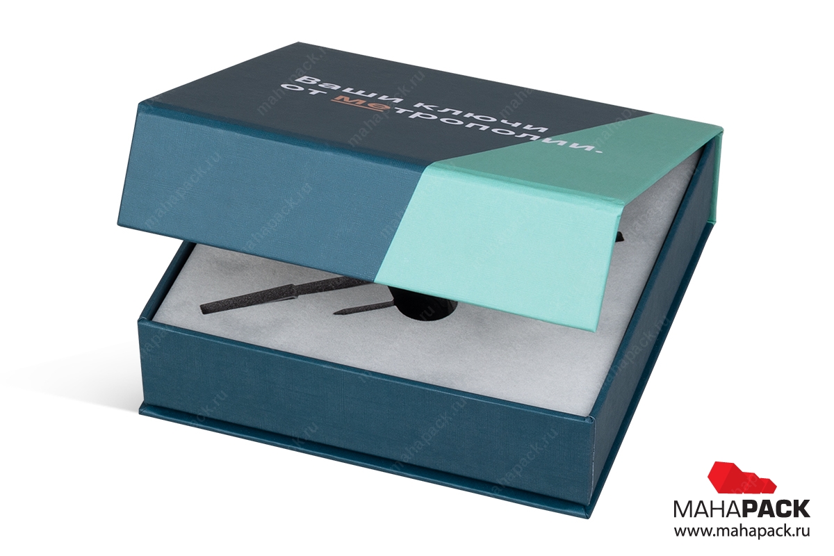 подарочная коробка с магнитом в Москве – производство на заказ.