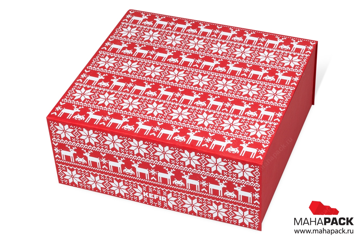 Подарочная коробка с магнитным клапаном на заказ в Москве: изготовление ...