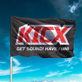 Флаг Kicx Get Sound Черный