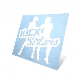 Наклейка Kicx Sisters белая