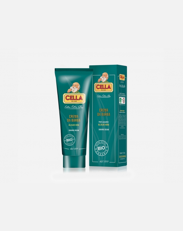 Cella Milano Extra Extra Bio Crema Da Barba All'aloe Vera 150 Ml