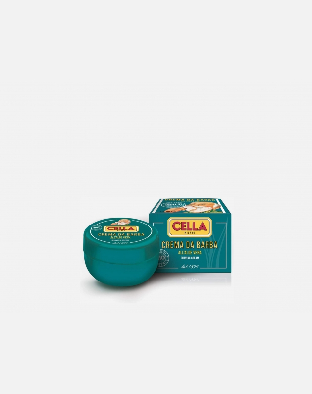 Cella Milano Extra Extra Bio Crema Da Barba In Ciotola All'aloe Vera 150 Ml