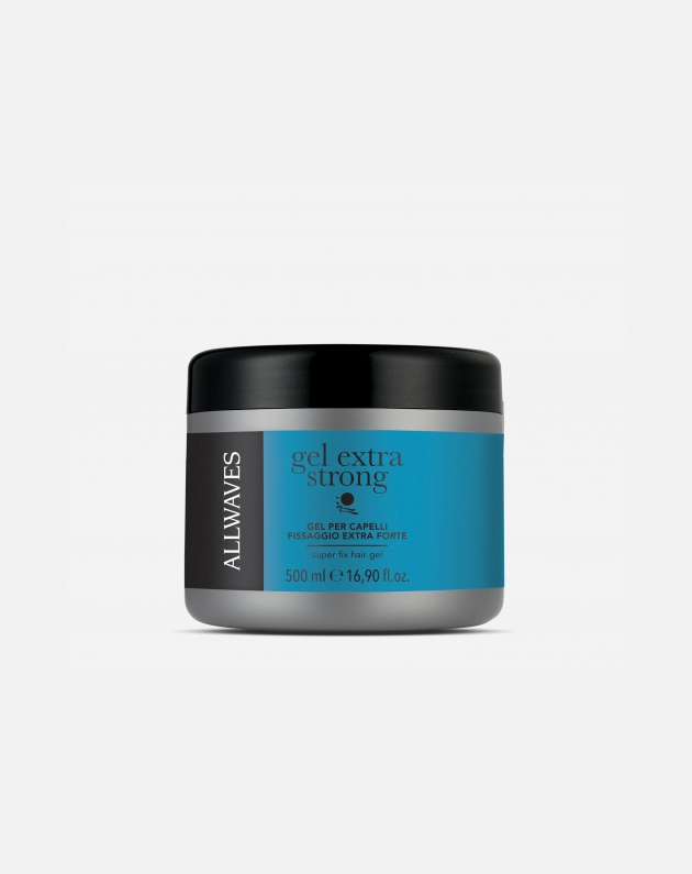 Allwaves Styling Gel Extra Strong Gel Fissaggio Extraforte Vaso  500 Ml