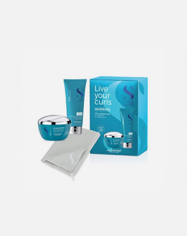 Alfaparf Semi Di Lino Curls Kit Live Your Curls Nourishing - Box idea regalo