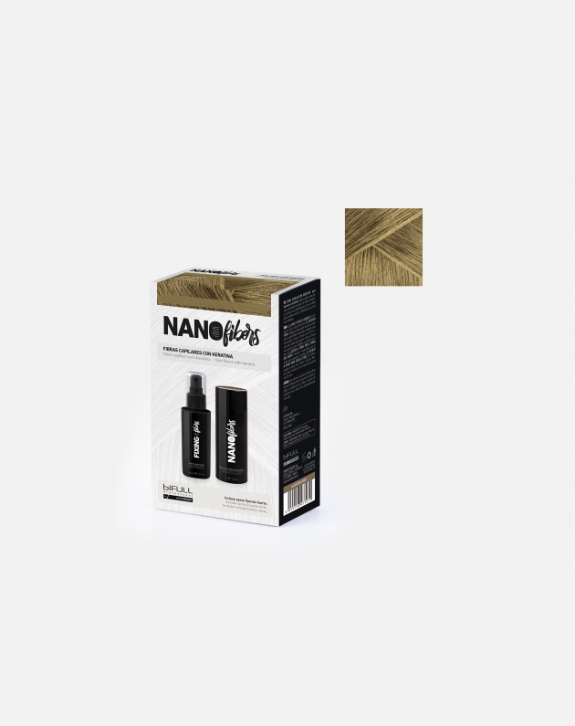Bifull Fibre Capillari Con Cheratina Nano Fibers E Spray Fissatore Biondo Chiaro 25 Gr