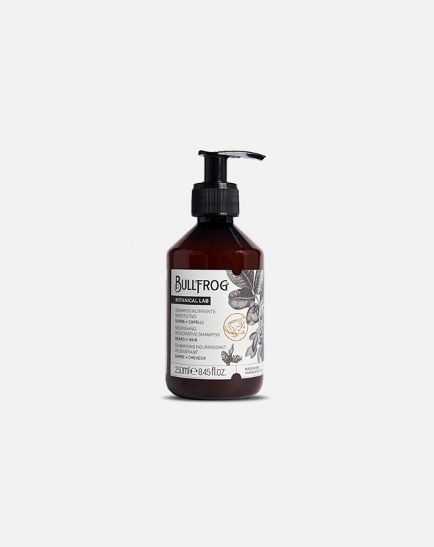 Bullfrog Shampoo Nutriente Restitutivo barba e capelli 250ml