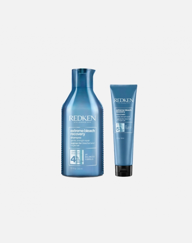 Kit Redken Extreme Recovery rinforzante per capelli decolorati sfibrati e danneggiati - shampoo + trattamento fluido