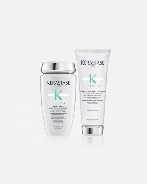 Kit Kerastase antiforfora Symbiose per cuoio capelluto secco e sensibile - Shampoo + Balsamo trattante