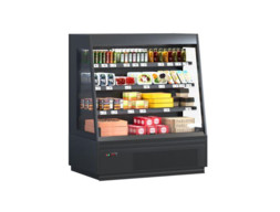 Витрина холодильная COOLES SlimSemi L-1250 W-770 H-1500 встроенный агрегат R290, открытая