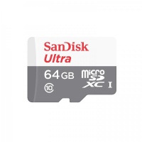 Карта памяти microSDXC UHS-I SANDISK Ultra 80 64 ГБ, 80 МБ/с, 533X, Class 10, SDSQUNS-064G-GN3MN