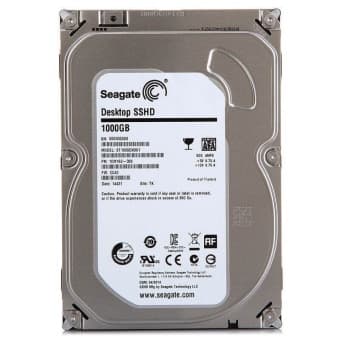 Seagate Desktop SSHD ST1000DX001, 1ТБ, гибридный HDD/SSD, SATA III, 3.5"