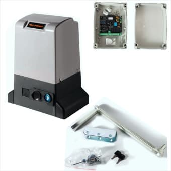 Комплект автоматики привод SLIDING-2000NP KIT GREY для откатных ворот весом до 2000кг с блоком CB/SW