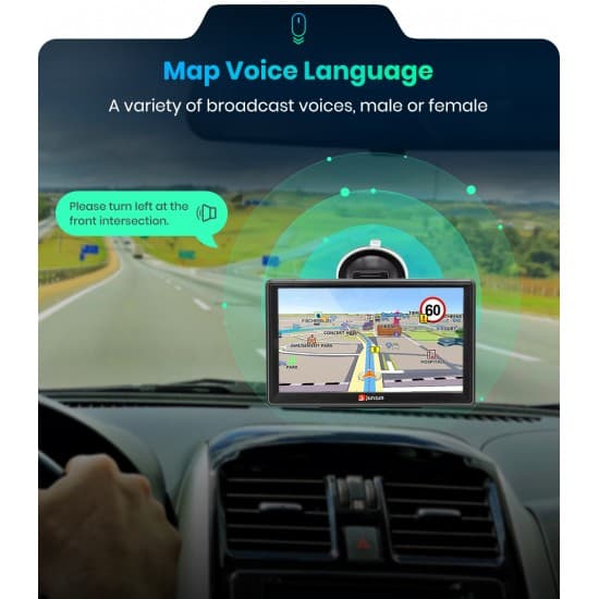 7“ GPS navigácia do auta s doživotnou aktualizáciou máp s Bluetooth a extra funkciami