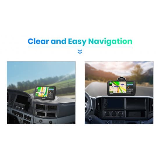 9“ GPS navigácia do nákladného auta, kamióna s doživotnou aktualizáciou máp s Bluetooth a parkovacou kamerou