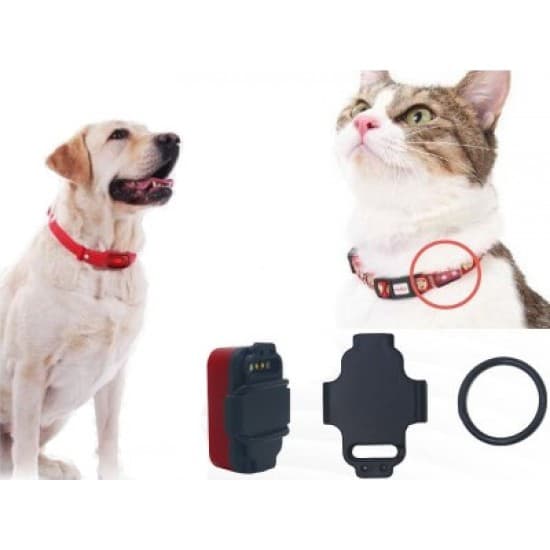 Gps tracker pre mačky a psy – miniatúrny, špeciálne režimy, pohybový senzor, opustenie zóny, LED svetlo