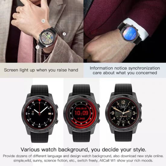 Inteligentné, športové Android hodinky, 4-jadrový procesor, športové funkcie, GPS, AMOLED displej