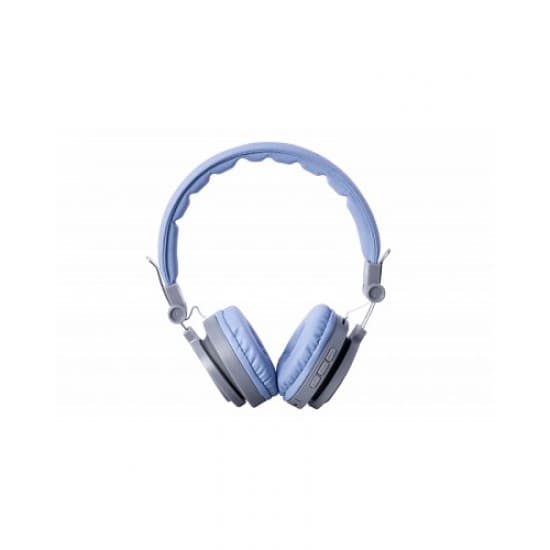 Štýlové sivomodré bezdrôtové Bluetooth slúchadlá s MP3 v príťažlivom a pohodlnom prevedení 