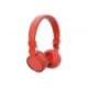 Bluetooth slúchadlá s MP3, rádiom, handsfree v zaujímavom červenom prevedení 