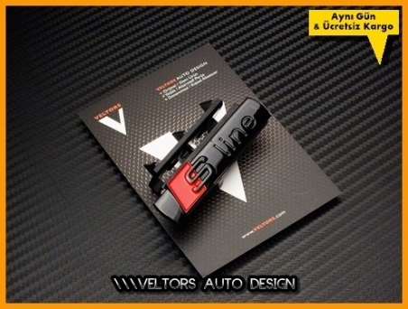 Audi S Line Piano Black Ön Izgara Logo Amblem