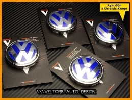 VW Logo Amblem Jant Göbeği Göbek Kapak Seti