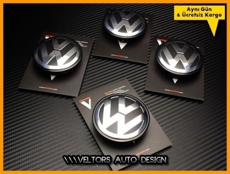 VW Logo Amblem Orjinal Jant Göbeği Göbek Kapak Seti