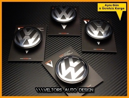 VW Logo Amblem Orjinal Jant Göbeği Göbek Kapak Seti