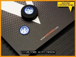 VW Yeni Nesil Anahtarlık Kumanda Anahtar Logo Amblem Seti