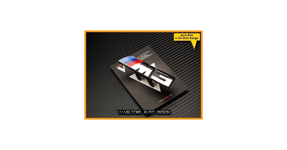 BMW Yeni Nesil M3 Ön Izgara Logo Amblem