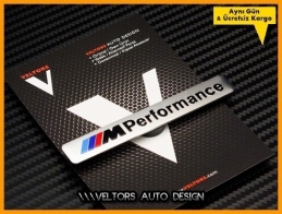 BMW M Performance Torpido Kokpit Plaket Logo Amblem