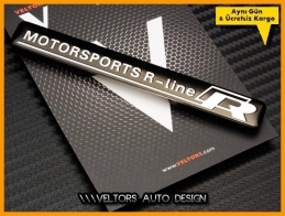 VW R Line Motorsports R Logo Amblem