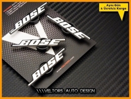 Mini BOSE Hoparlör Stereo Logo Amblem Seti