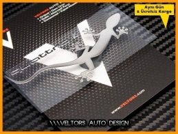 Audi Quattro Gecko Metal Body Logo Amblem