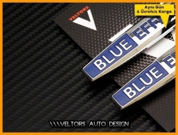 Mercedes Blue Efficiency Yan Logo Amblem Seti