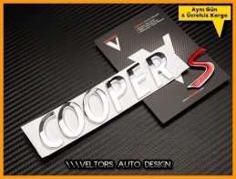 Mini Cooper S Bagaj Yaz Logo Amblem