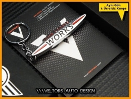 Mini John Cooper Works Logo Amblem Anahtarlık