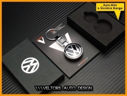 VW Logo Amblem Özel Krom Anahtarlık