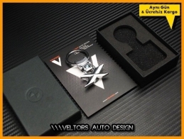 BMW X Drive Logo Amblem Özel Krom Anahtarlık