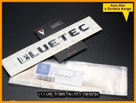 Mercedes Bluetec Bagaj Yazı Bluetec Logo Amblem