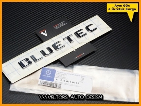Mercedes Bluetec Bagaj Yazı Bluetec Logo Amblem