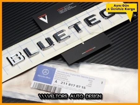 Mercedes Bluetec Bagaj Yazı Bluetec Logo Amblem