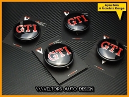 VW Gti Logo Amblem Jant Göbeği Göbek Kapak Seti