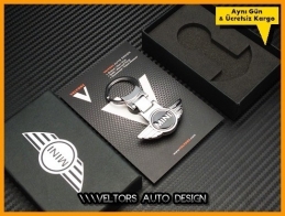 Mini Logo Amblem Özel Krom Mini Anahtarlık