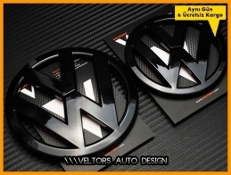 VW MK3 Scirocco Piano Black Scirocco Logo Amblem Seti