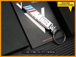 BMW 3 Serisi M Logo Amblem Özel Krom M3 Anahtarlık