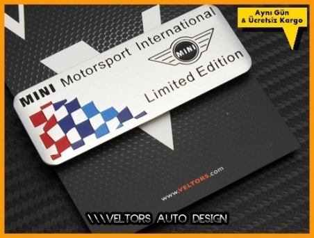 Mini Motorsports Limited Edition Plaket Logo Amblem
