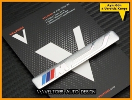 BMW M Torpido Kokpit Plaket Logo Amblem