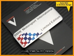 BMW Limited Edition Plaket Logo Amblem