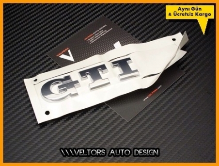 VW GTI Araç Bagaj Yazı Logo Amblem